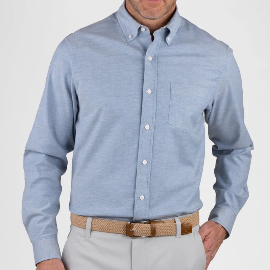 Tailor Vintage Dutch Blue Airotec Stretch Long Sleeve Shirt